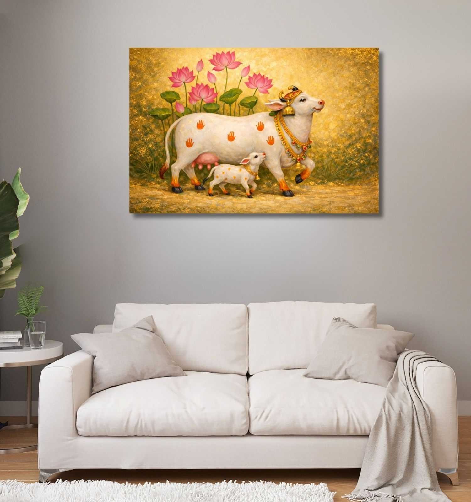 Kamdhenu Cow Painting1