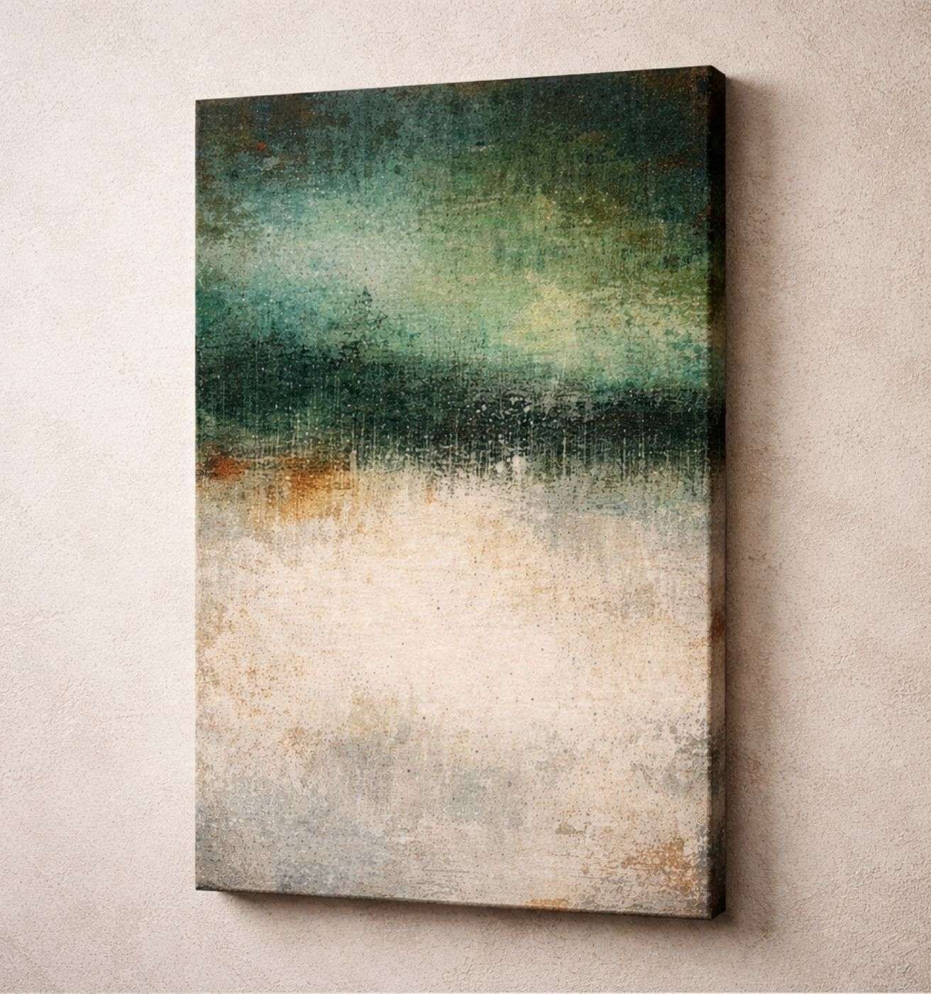 Abstract Landscape Texture Wall Art Modern Canvas Painting | Modern Abstract Canvas Painting & Modern Painting For Living Room by KunjCart