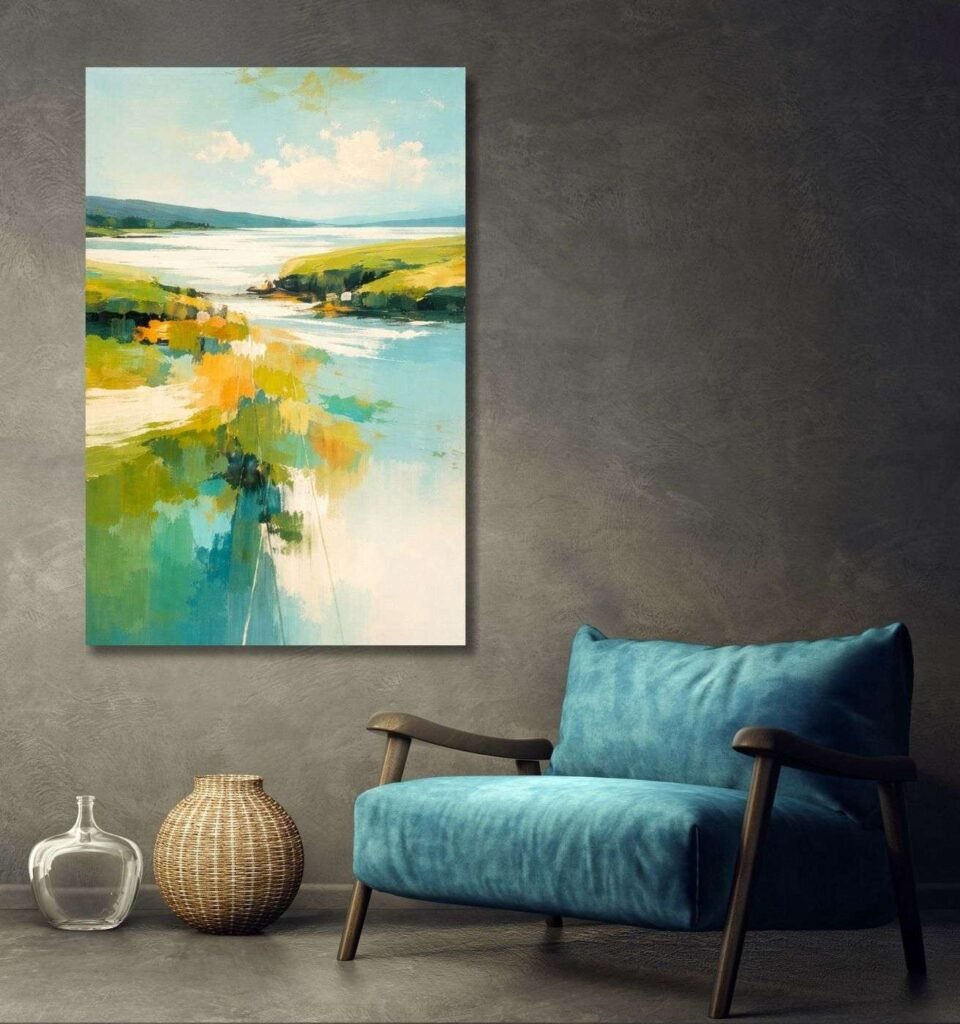 Modern Art Canvas Painting for Bedroom1