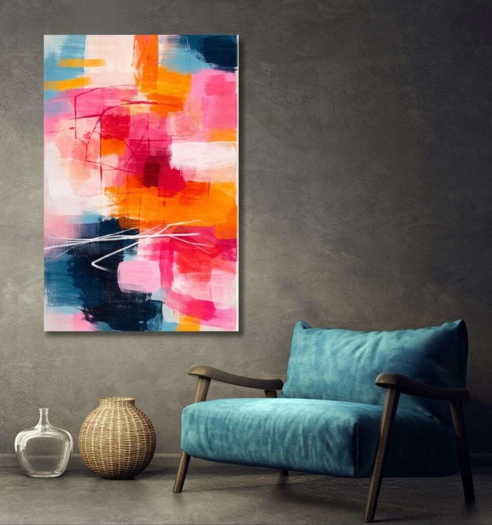 Modern Art Canvas Painting for Bedroom1