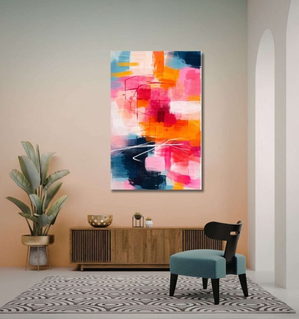 Modern Art Canvas Painting for Bedroom1