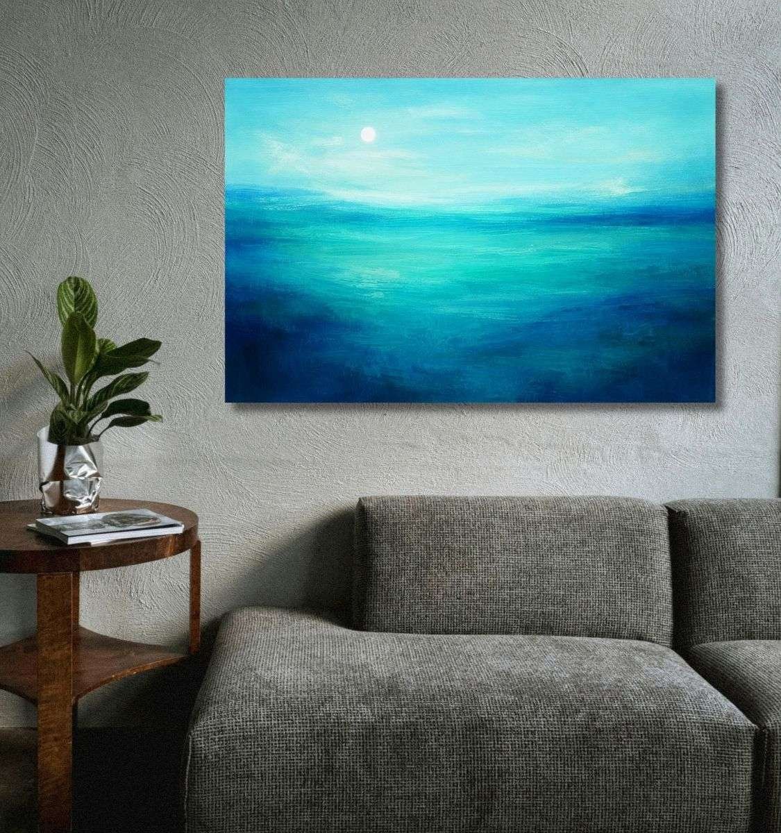Ocean abstract canvas wall painting by kunj cart8
