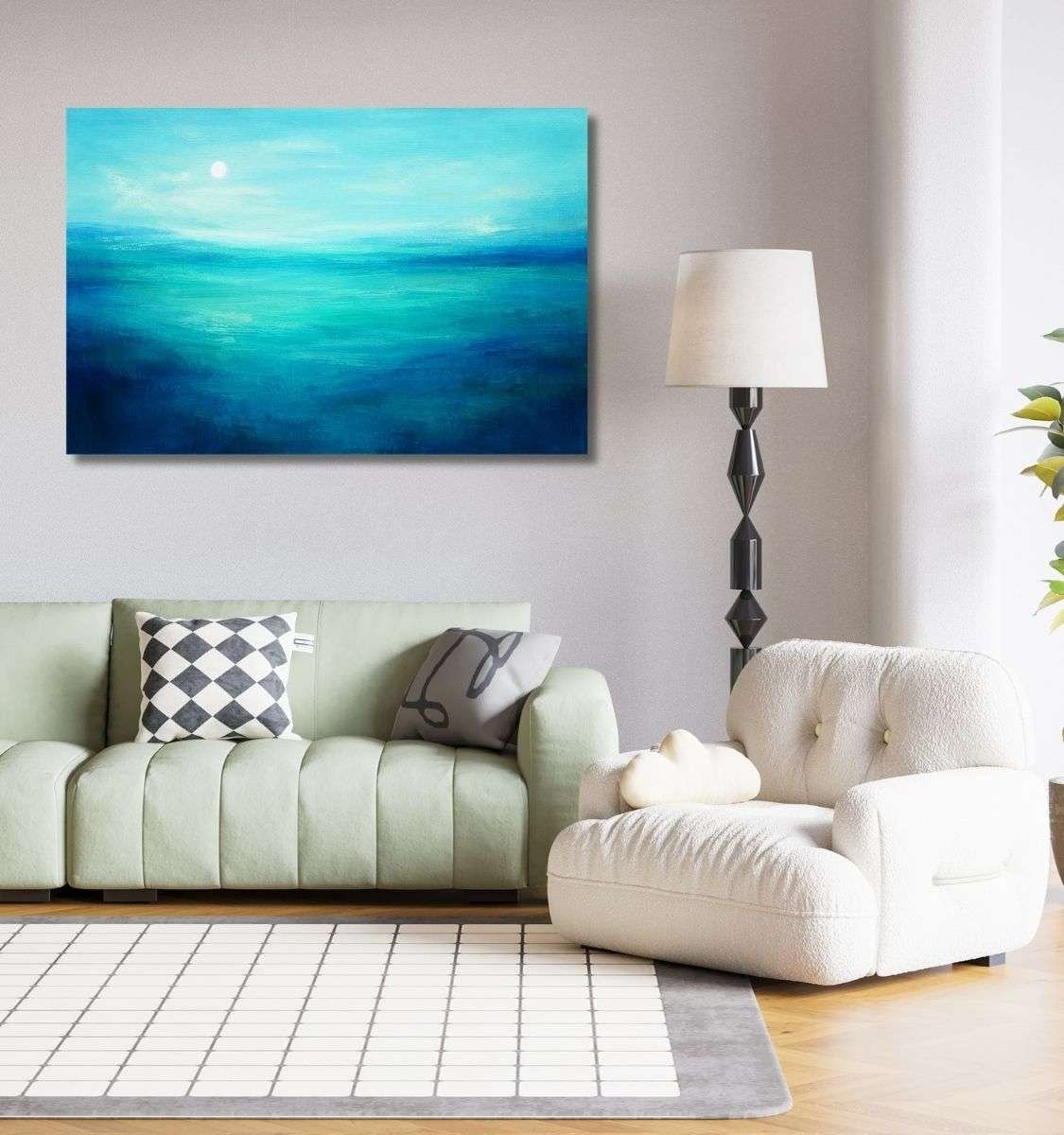 Ocean abstract canvas wall painting by kunj cart8