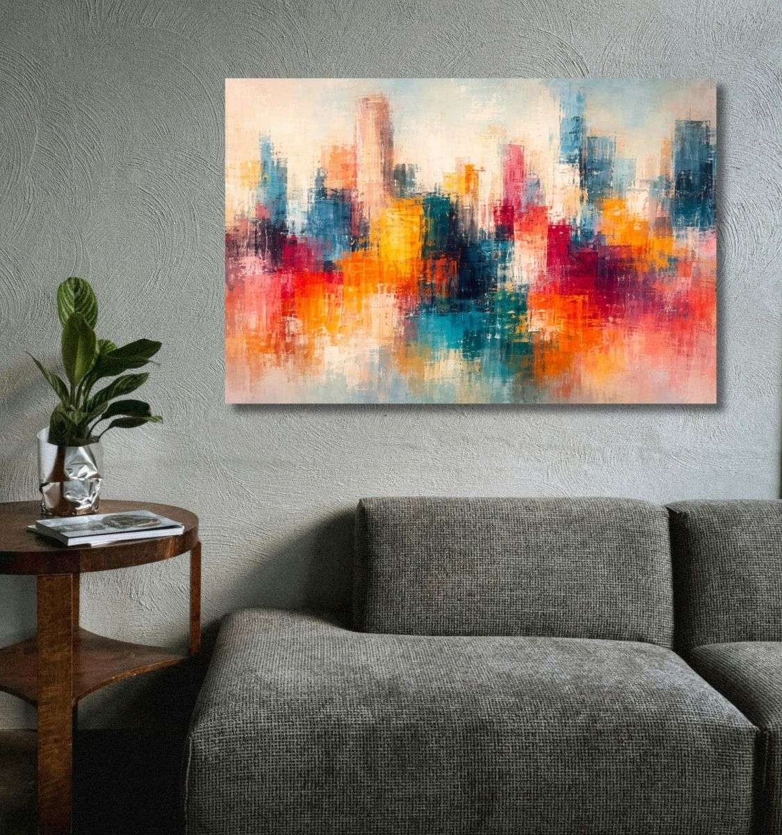 abstract canvas painting by kunj cart8