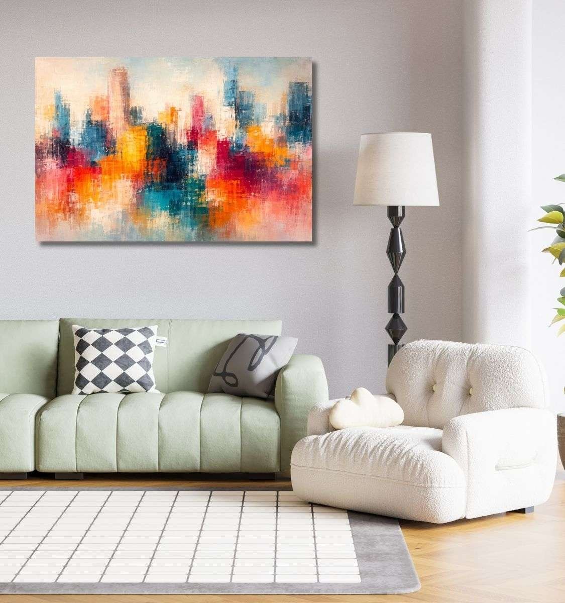 abstract canvas painting by kunj cart8