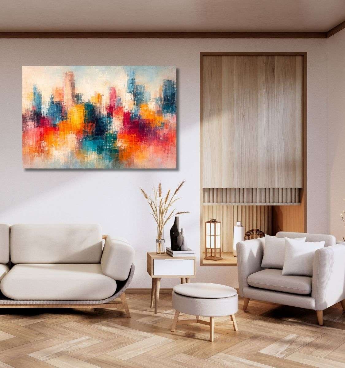 abstract canvas painting by kunj cart8