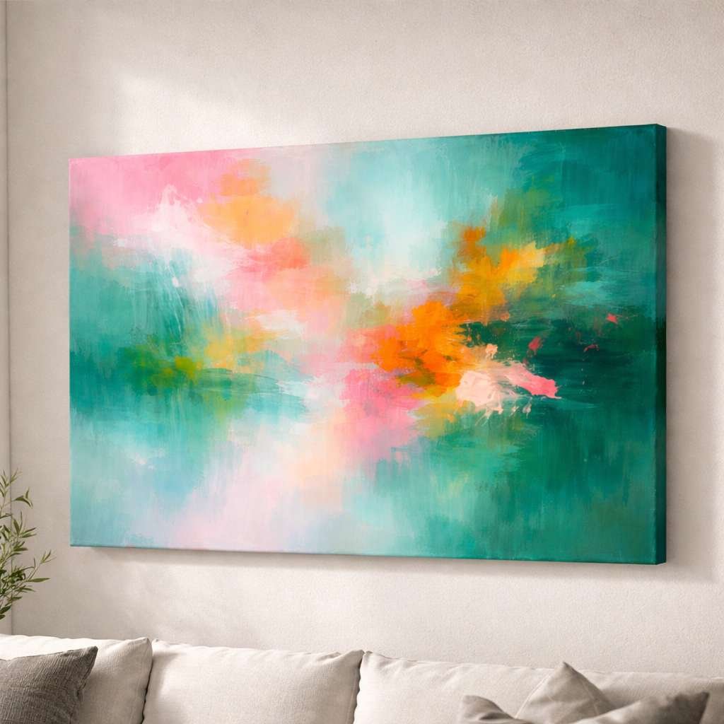Abstract Painting Abstract Canvas Painting Colorful Modern Texture Wall Art Modern Abstract Painting For Living Room Bedroom – KunjCart