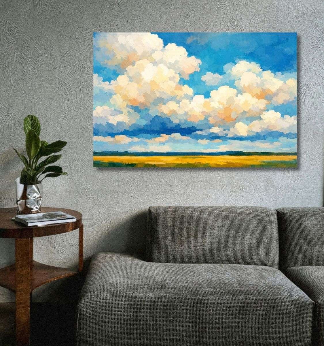 cloud abstract canvas painting by kunj cart8