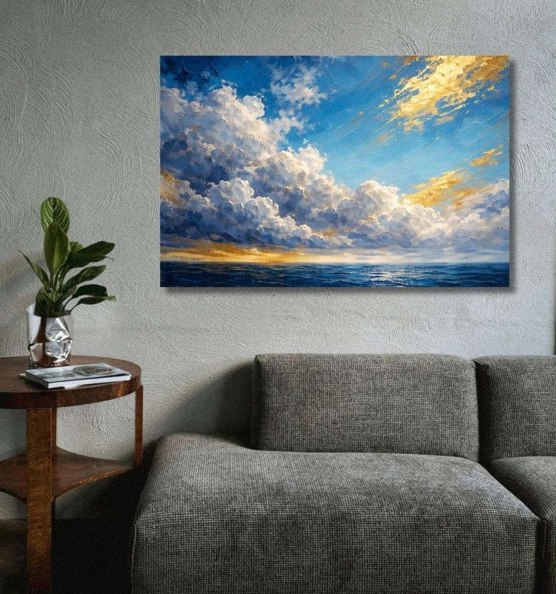 cloud abstract canvas painting by kunj cart8