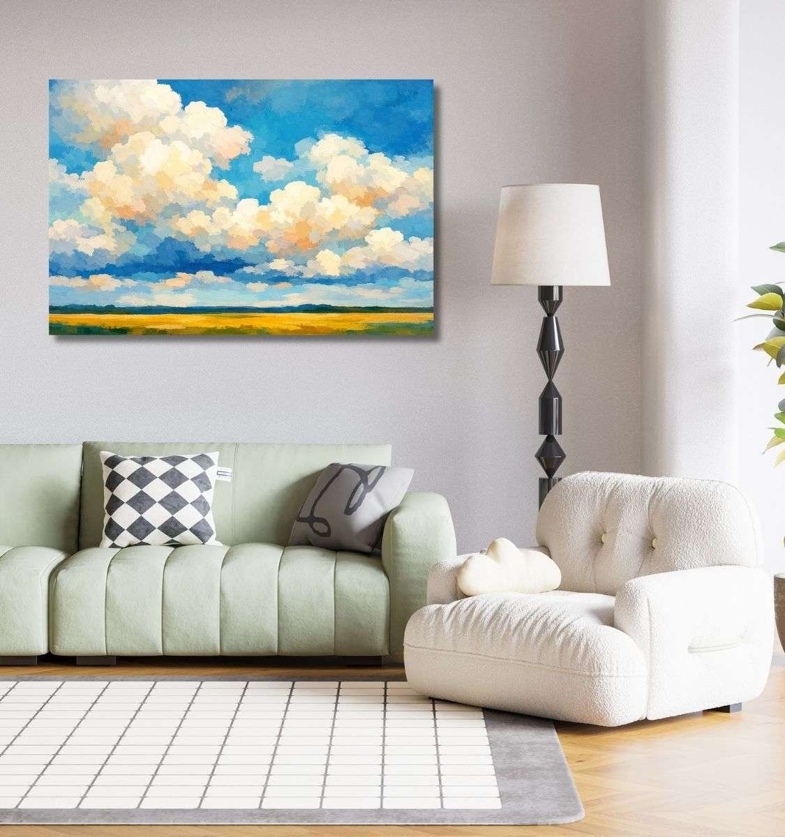 cloud abstract canvas painting by kunj cart8