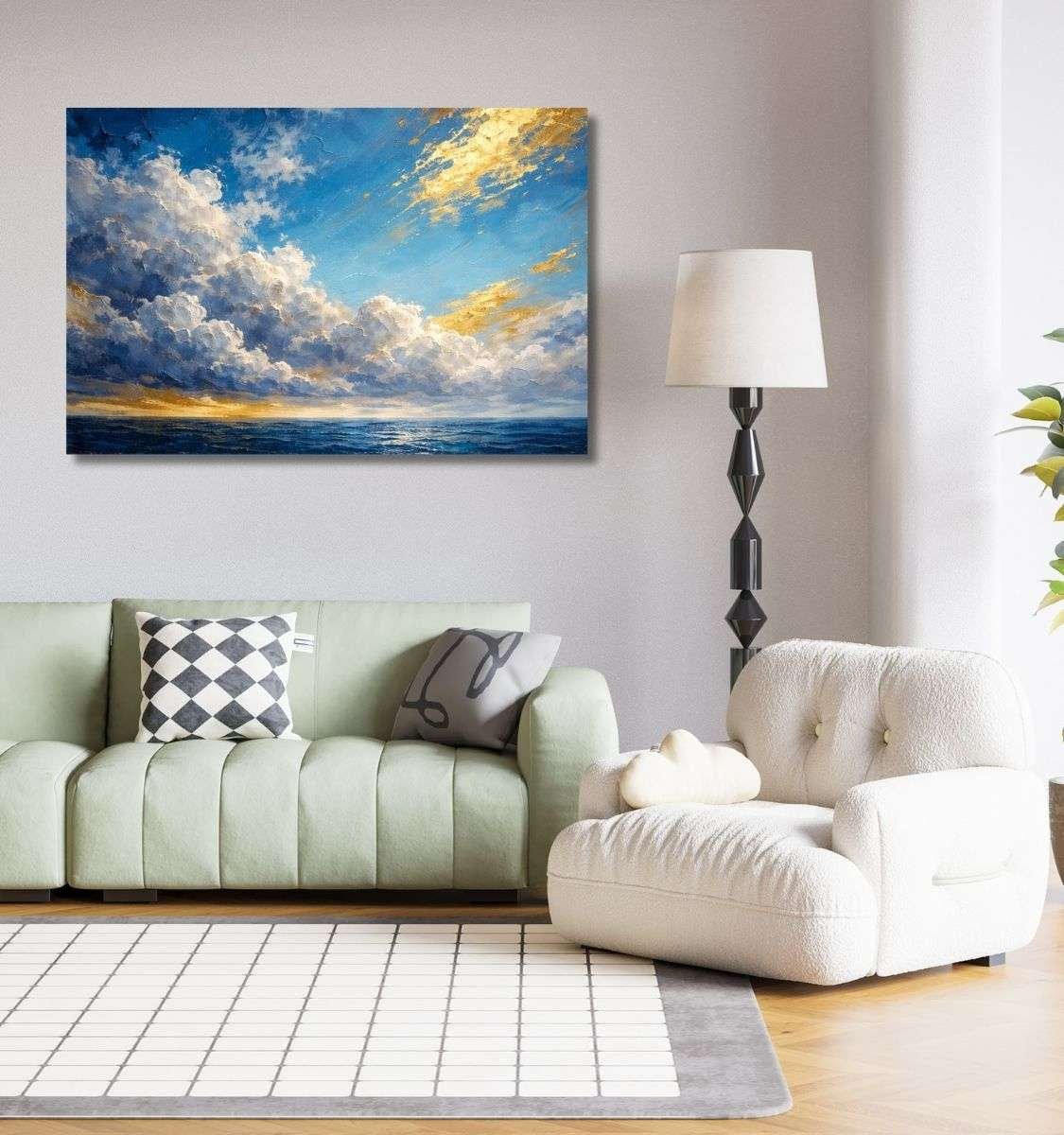 cloud abstract canvas painting by kunj cart8