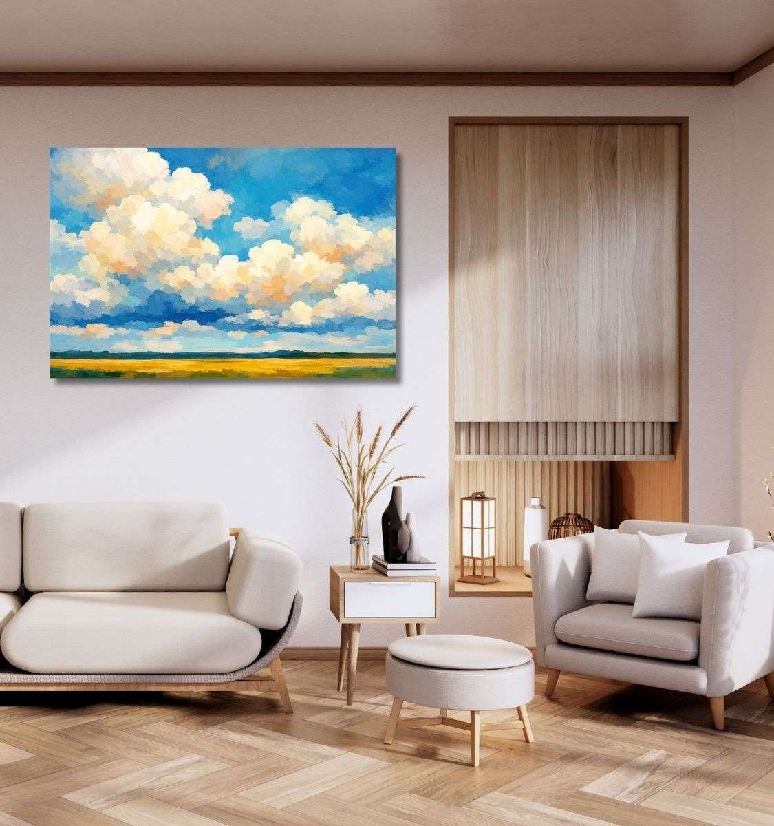 cloud abstract canvas painting by kunj cart8