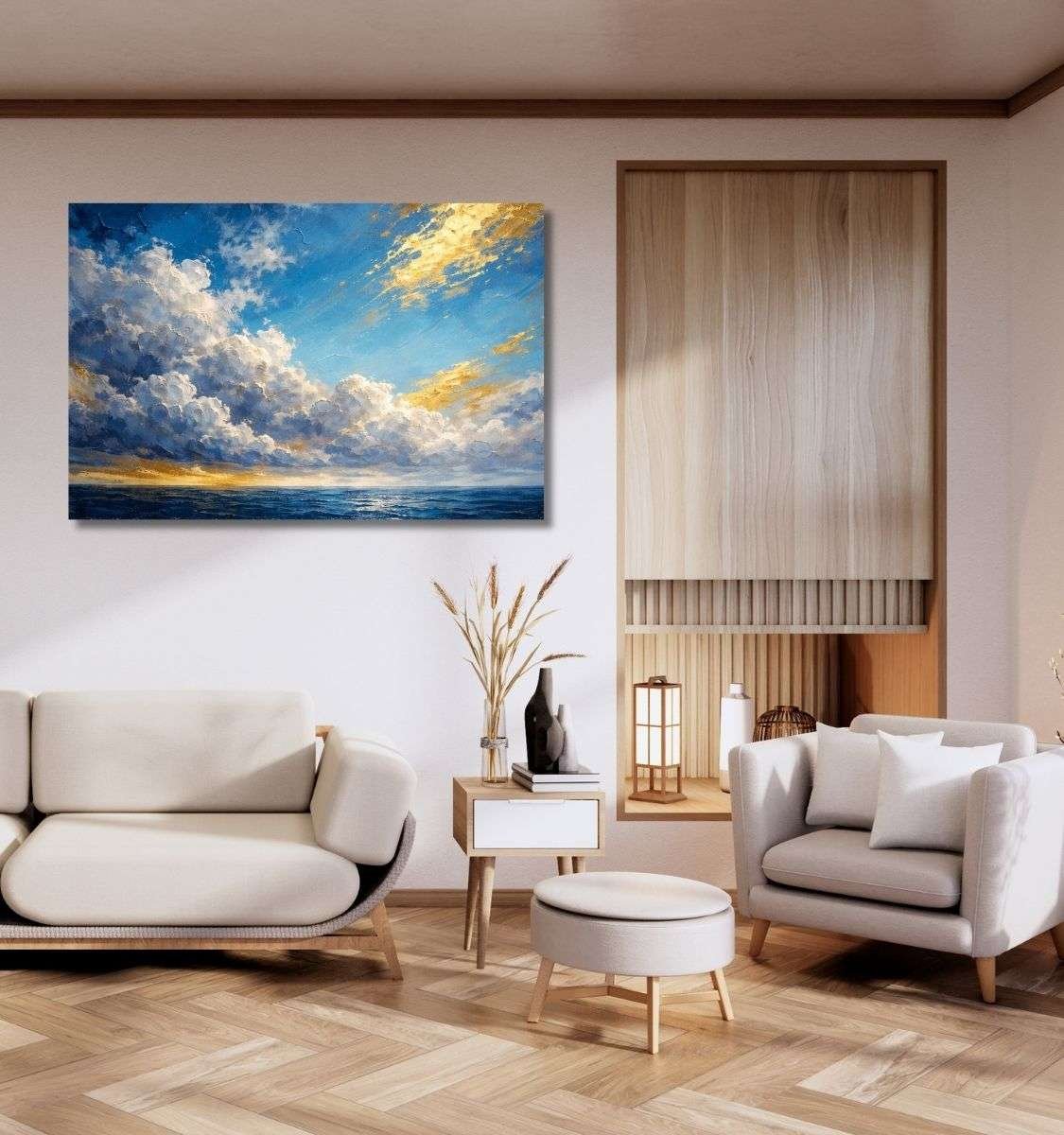 cloud abstract canvas painting by kunj cart8