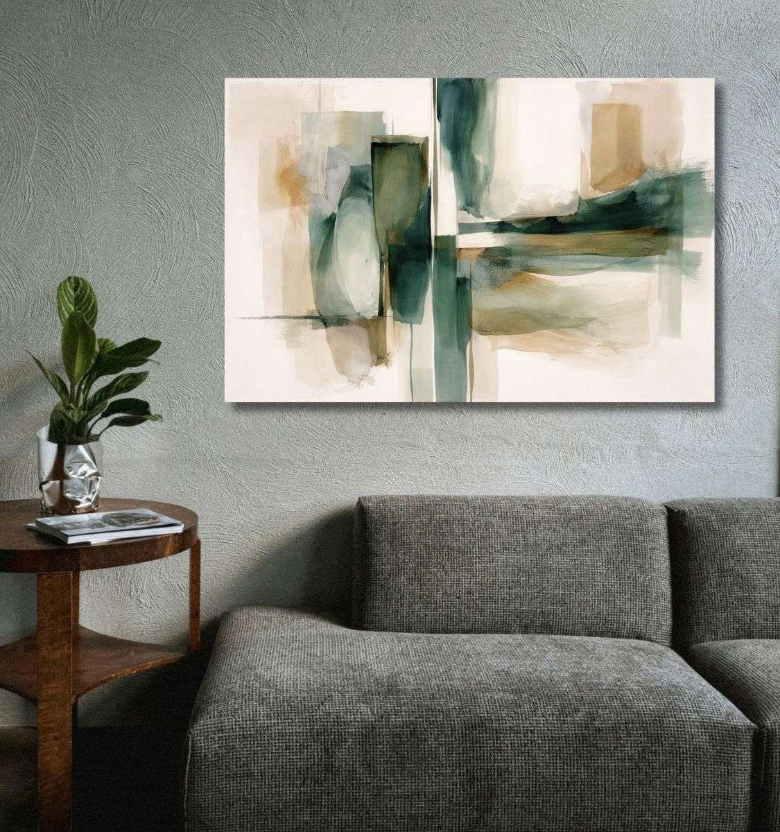 modern abstract canvas painting by kunj cart8