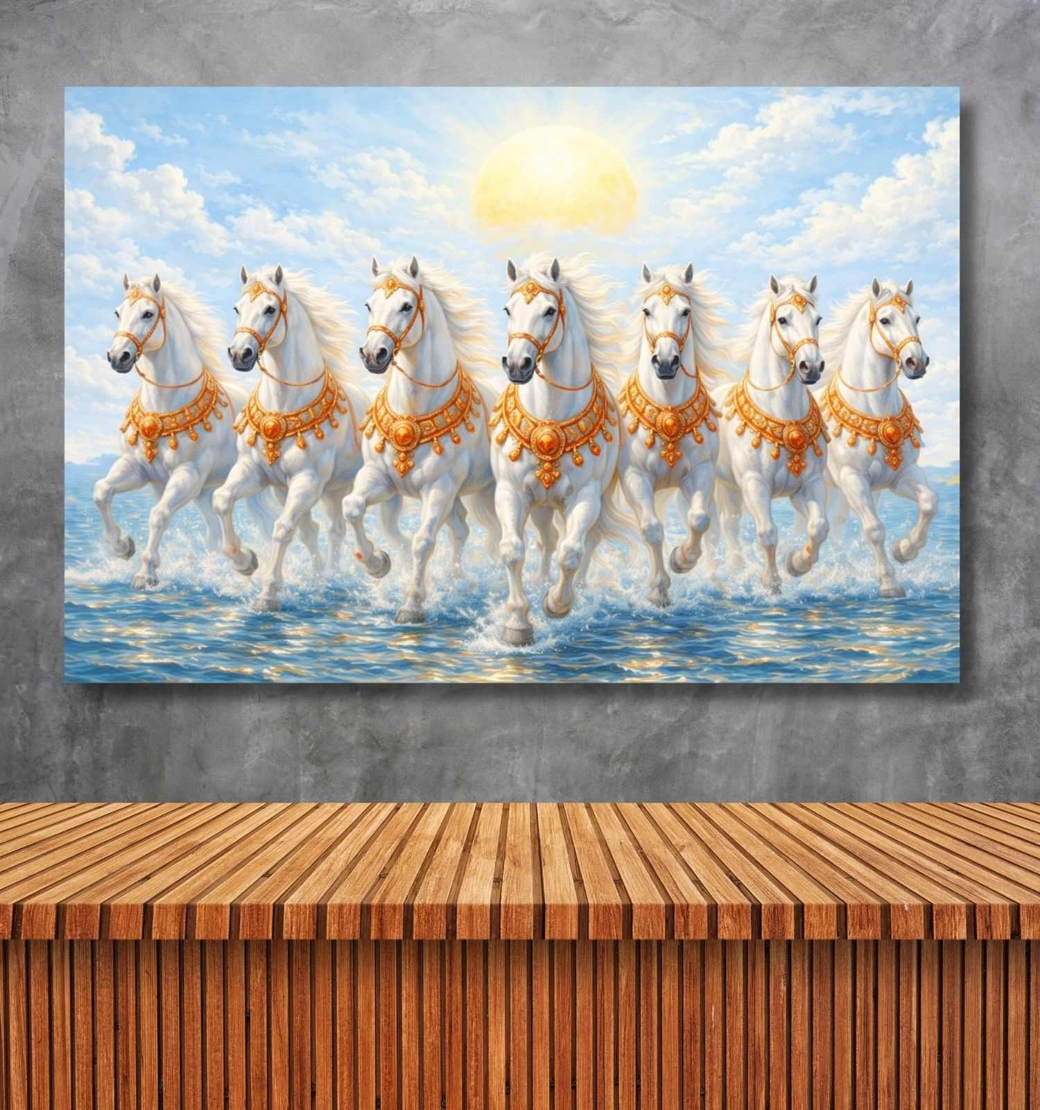 royal 7 horse painting 1