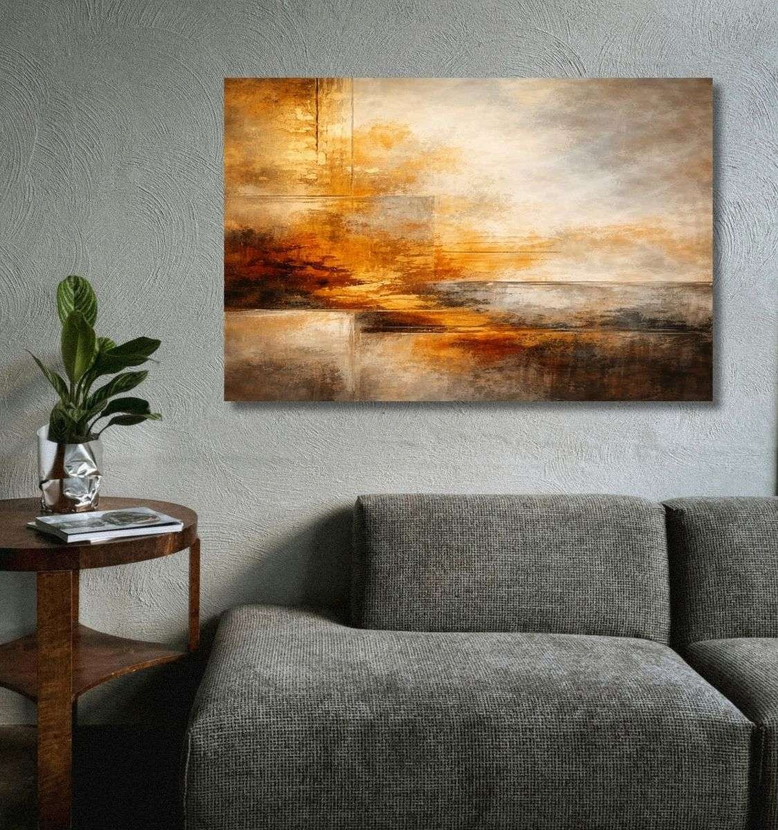 simple abstract canvas painting by kunj cart8