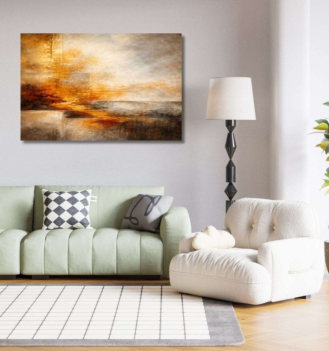 simple abstract canvas painting by kunj cart8