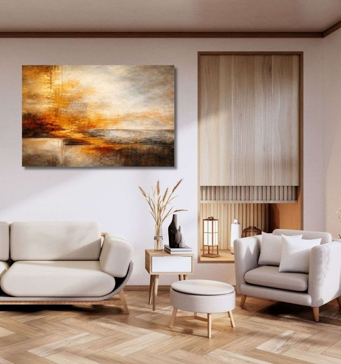 simple abstract canvas painting by kunj cart8