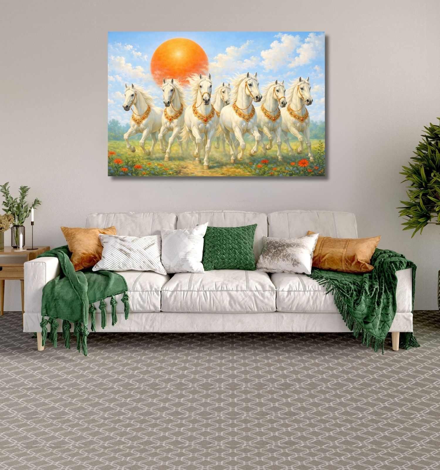 vastu canvas painting horse1