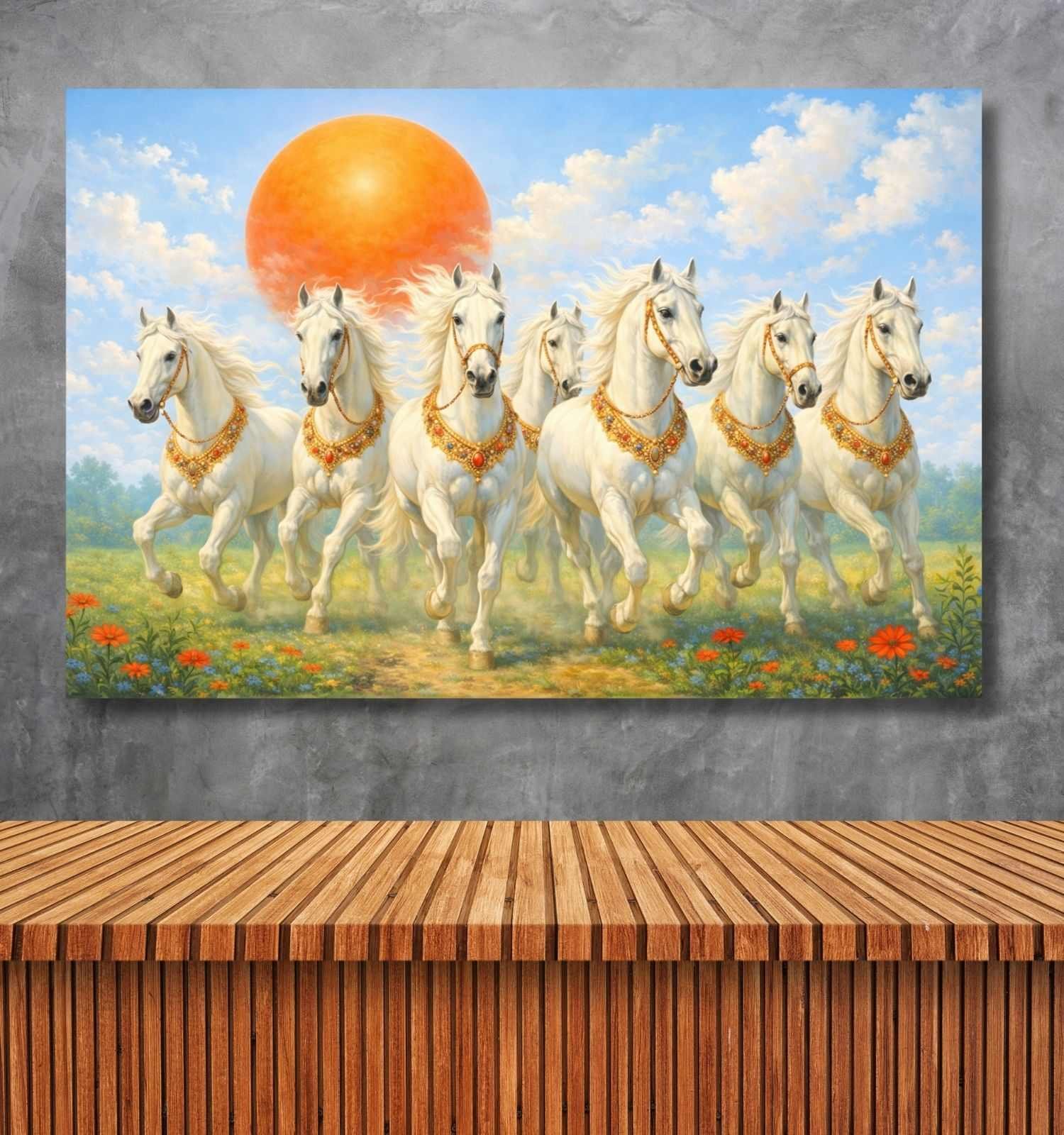 vastu canvas painting horse1