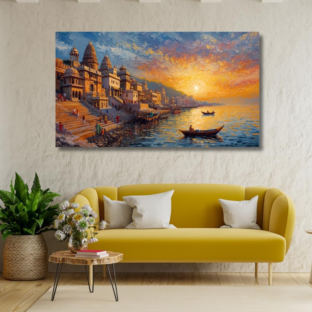 Banaras Ghat painting4