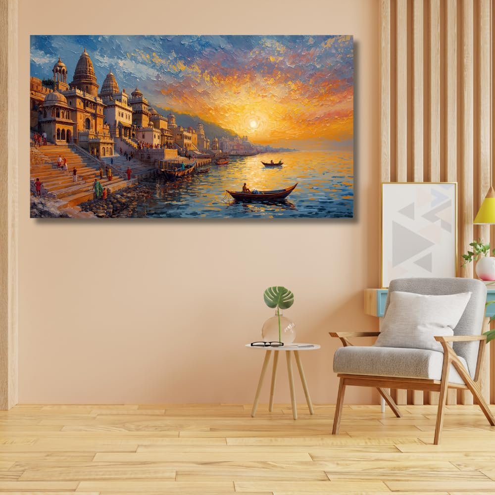 Banaras Ghat painting4
